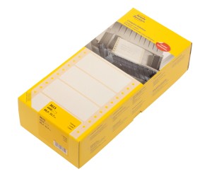 Trwałe etykiety papierowe 88,9 x 35,7 mm, białe etykiety samoprzylepne, wydruk z drukarki igłowej, 4000 szt. / op., Avery 3615