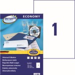 Etykiety uniwersalne Avery Zweckform Economy ELA027 - 210x297 mm A4, 100 arkuszy - białe 