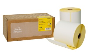 Etykiety termiczne Avery TD8060-25 - 103 x 199 mm, rdzeń 25 mm, 700 etykiet / 2 rolki - biały