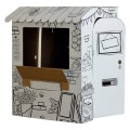 Domek do kolorowania FSC, » Stragan XL« - Fellowes Bankers Box www.niszczarka.net