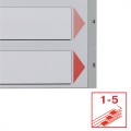 Przekładki Esselte z PP - format A4 index 1-5, 5cz www.niszczarka.net