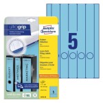 Etykiety na segregatory , Avery L4749-20 - 38 x 297 mm, 20 arkuszy - niebieski