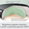 Stołek ergonomiczny Leitz Ergo z wygodnym siedziskiem, na kółkach - Czarny  www.niszczarka.net