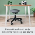 Stołek Leitz Ergo Active, z wygodnym siedziskiem do balansowania, na kółkach - Szaro-czarny www.niszczarka.net