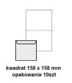 Koperta / koperty ozdobne kwadrat 158x158mm KW158 - Róże krem - opk 10szt/120g www.niszczarka.net