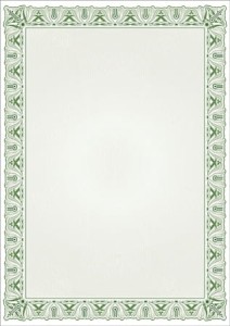 Dyplom CYPRYS - opk 25 szt A4 - 170g/m2 dyplomy ozdobne