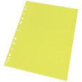 Koszulki na dokumenty Esselte - format A4 / 55mic / opk 10szt, krystaliczne - żółty www.niszczarka.net