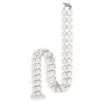 Organizator kabli,  osłona kabli Fellowes CableSpine ze zintegrowanym magnesem do biurek z regulacją wysokości - BIAŁY  # 5 lat gwarancji