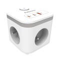 Kostka zasilająca Power Cube Typ E biały Fellowes www.niszczarka.net
