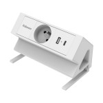 Power Desk Typ E biały listwa zasilająca Fellowes # 5 lat gwarancji