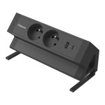 Power Desk 2 Typ E czarny -  listwa zasilająca Fellowes # 5 lat gwarancji