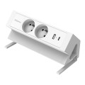 Power Desk 2 Typ E biały - listwa zasilająca Fellowes www.niszczarka.net