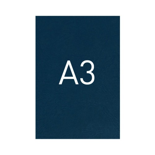 Okładka kartonowa o fakturze skóry - O.UNIVERSAL - 420 x 297 mm (A3) - 100 arkuszy - granatowy www.niszczarka.net