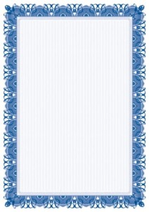 Dyplom CHABER - opk 25 szt A4 - 170g/m2 dyplomy ozdobne