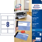 Wizytówki do druku dwustronne Quick & Clean Avery C32015-25 / 85 x 54 mm, 200 szt., 25 arkuszy, 260 g, matowe - biały