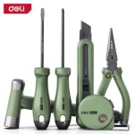 Zestaw narzędzi uniwersalnych Deli EHT0006L, 6 el. Zielony
