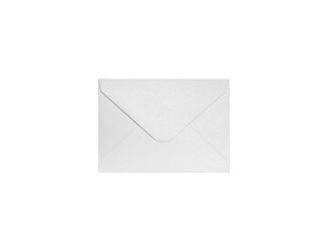 Koperta / koperty ozdobne 70x100mm - PEARL DIAMENTOWA BIEL opk 10szt 150g m2 