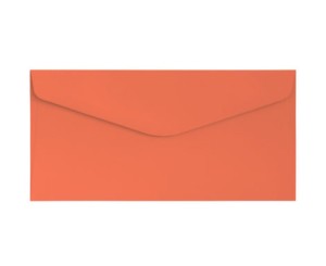 Koperta / koperty ozdobne DL GŁADKI KORALOWY opk 10szt 120g/m2