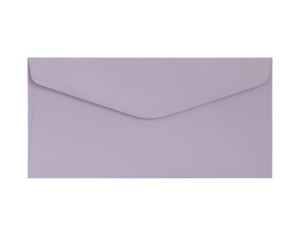 Koperta / koperty ozdobne DL GŁADKI LAWENDOWY satynowany opk 10szt 130g/m2