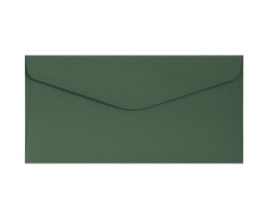 Koperta / koperty ozdobne DL GŁADKI ZIELONY opk 10szt 120g/m2