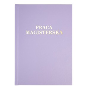 Okładka twarda - O.HARD Modern A (10 mm) 304 x 212 mm (A4+ pionowa) - fioletowy - 10 sztuk - ze złotym tłoczeniem - Praca Magisterska 