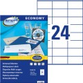 Etykiety uniwersalne Avery Zweckform Economy ELA010 - 70x36 mm A4, 100 arkuszy - białe_www.niszczarka.net