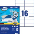 Etykiety uniwersalne Avery Zweckform Economy ELA019 - 105x37 mm A4, 100 arkuszy - białe_www.niszczarka.net