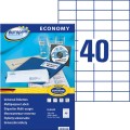 Etykiety uniwersalne Avery Zweckform Economy ELA049 - 52,5x29,7 mm A4, 100 arkuszy - białe_www.niszczarka.net