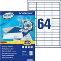 Etykiety uniwersalne Avery Zweckform Economy ELA050 - 48,5x16,9 mm A4, 100 arkuszy - białe_www.niszczarka.net