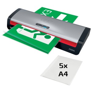 Laminator GBC 250HS Office A3 - kolor czarno-srebrno-czerwony