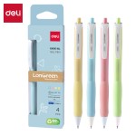 Długopis  żelowy Deli EG60E-BL, LonGreen, niebieski wkład - opakowanie 4 sztuki, mix kolorów