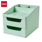 Organizer/Pojemnik na biurko - szufladki Deli EZ421-GR, Urbanroot, zielony - opakowanie 1 sztuka