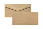 Baza do zaproszeń, kartek, karnetów 100x205mm + koperta DL, Kraft Ciemnobeżowy - opakowanie 5 sztuk