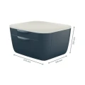 Pojemnik z szufladami Leitz Cosy Aksamitny szary www.niszczarka.net
