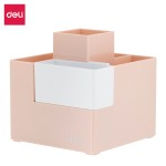 Organizer/Pojemnik na biurko - przybornik Deli EZ072P, Linfini, różowy - opakowanie 1 sztuka
