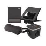 Zestaw ergonomiczny Fellowes – Breyta™ + Ampra™ - CZARNY # 5 lat gwarancji