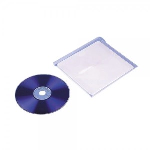  Kieszonki samoprzylepne z zamknięciem na płyty CD - O.POCKET Sticky CD2 - 126 x 123 mm - opakowanie 5 sztuk OPUS