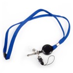 Smycze z rozwijaną linką zakończone pętelką - O.LANYARD REEL 2 - niebieski - opakowanie 10 sztuk OPUS