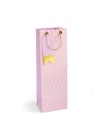 Torebka / torebki ozdobne prezentowe Złote Wzory róż B 36x8,5x12 cm - opakowanie 5 sztuk