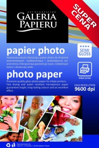 Papier photo glossy 10x15cm 240 g/m2 - 50 ark fotograficzny błyszczący