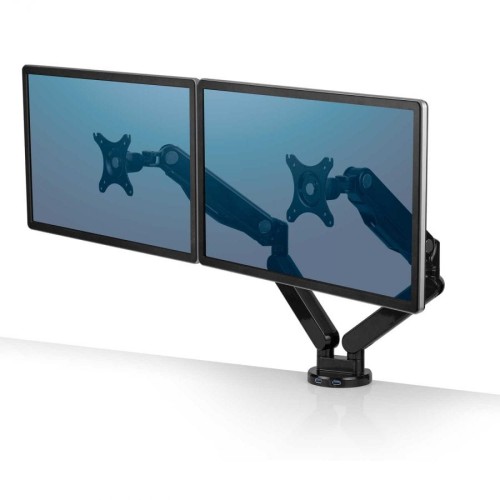Ramię na 2 monitory Fellowes Platinum Series - poziome - CZARNE www.niszczarka.net