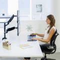 Ramię na 2 monitory Fellowes Platinum Series - pionowe - CZARNE www.niszczarka.net