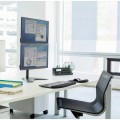 Ramię pionowe na 2 monitory LCD - Fellowes Professional Series www.niszczarka.net