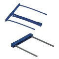 Klips na akta 100mm Fellowes Pro Clip - klips archiwizacyjny niebieski - opk 50szt www.niszczarka.net