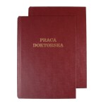 Okładka twarda - O.HARD COVER Classic 304x212mm / BORDOWA / 10par / Praca Doktorska (A4+ pionowa)