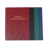 Okładka twarda - O.HARD COVER Classic 304x212mm / BORDOWA / 10par / Praca Licencjacka (A4+ pionowa)