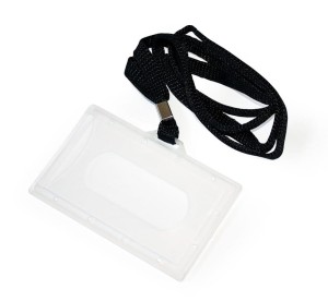 Identyfikator Holder z taśmą CZARNĄ - opk 50szt