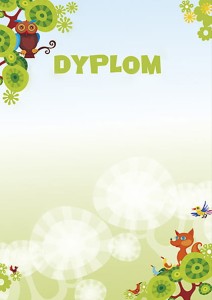 Dyplom BAJKA - opk 25 szt A4 - 170g/m2 dyplomy dla dzieci