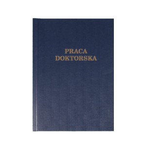 O. HARD Classic Okładka kanałowa twarda A Granatowa - Praca Doktorska