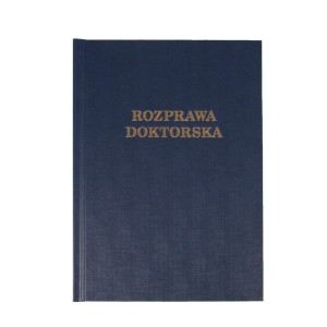 O. HARD Classic Okładka kanałowa twarda A Granatowa - Rozprawa Doktorska